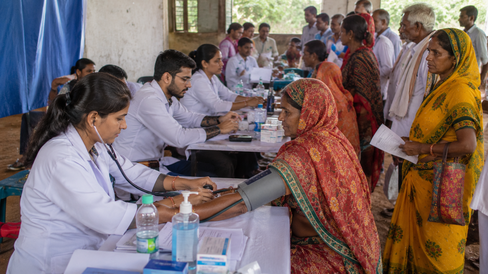 Community Health Camp Conducted at Panvel - Over 100 Families Benefited